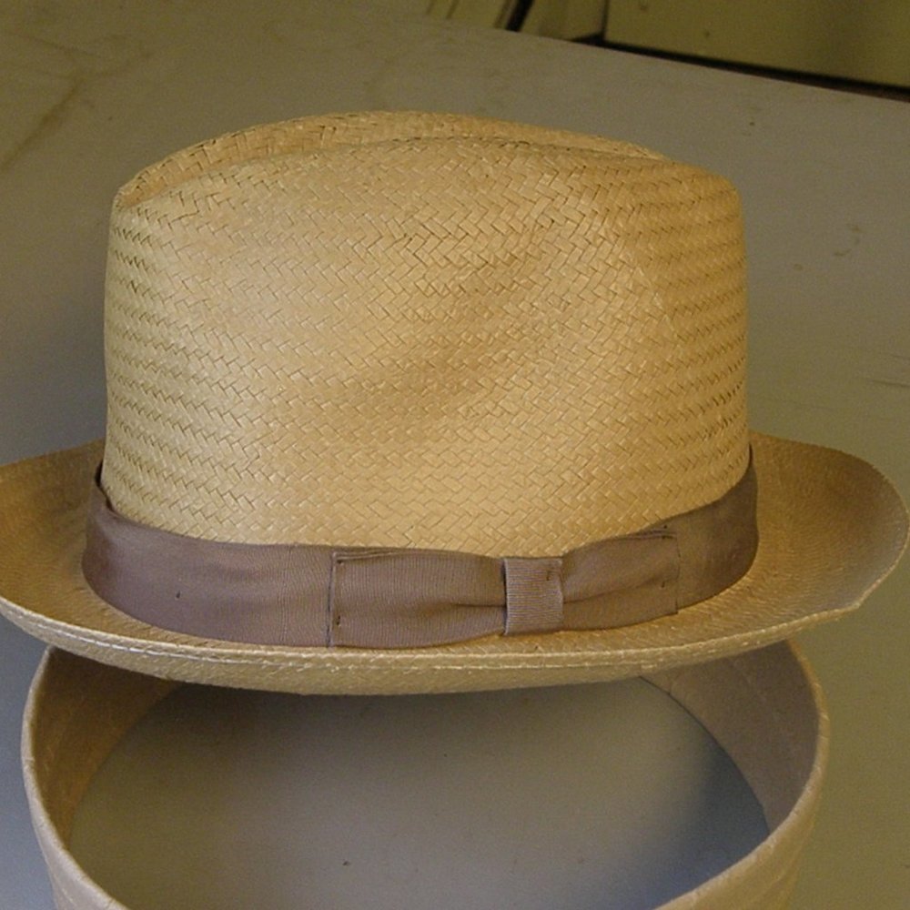 New Large rust woven Bollman hat CO Fedora